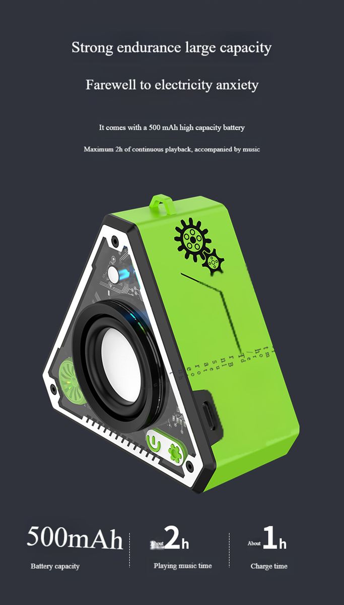 New professional mini desktop outdoor mecha bluetooth wireless mobile small speaker