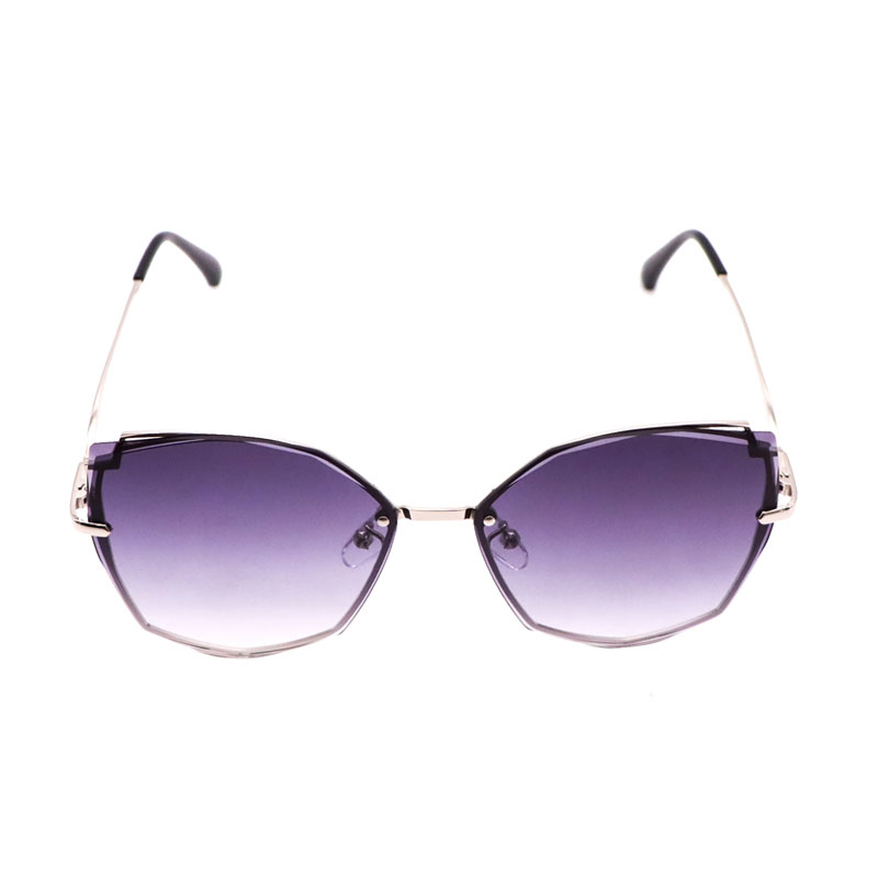 431 Large Frame Metal Irregular Ladies Polarized Color Fashion Sunglasses UV400 Street Shot Shades for Women Men Eyeglasses