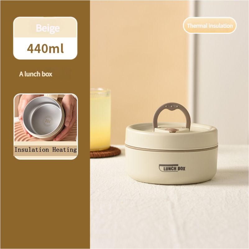 304 stainless steel insulated lunch box sealed and leak-proof portable office worker student single multi-layer mini bowl with lid heating pot lunch box