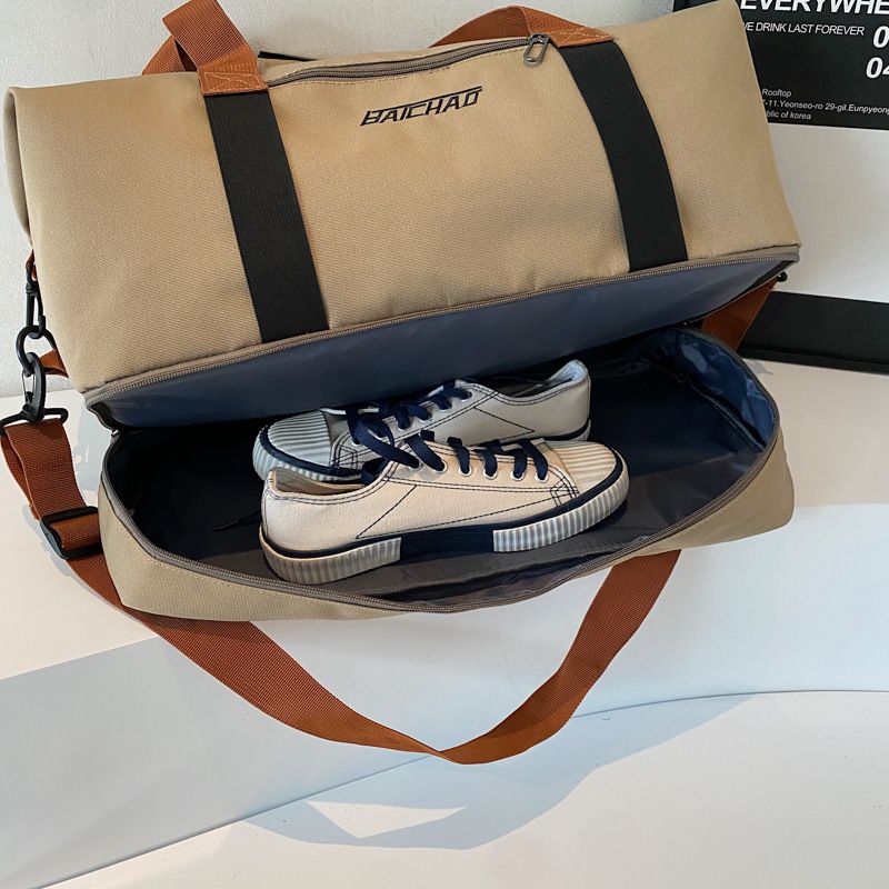 New yoga fitness bag, short-distance business trip large-capacity luggage storage bag, waterproof independent shoe compartment travel bag