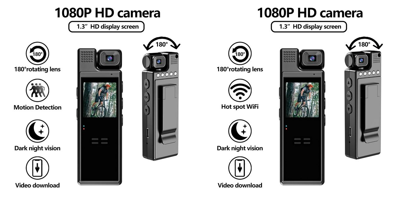 L9 sports camera ultra-clear picture quality portable outdoor video wifi camera conference recorder recording pen HD night vision