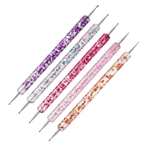 5PCS Nail Art Dotting Pen Dual-ended Drawing Painting Dotting