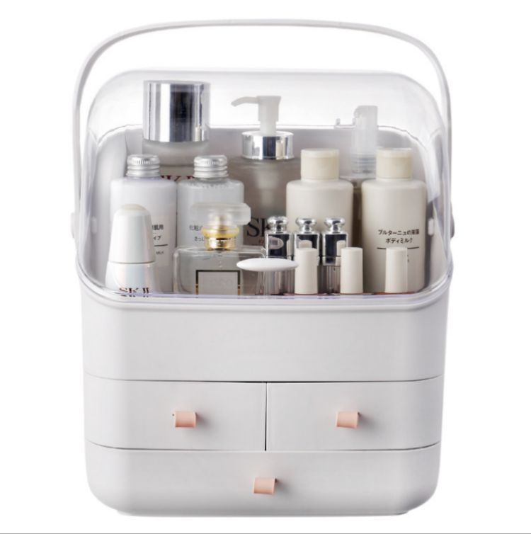 Makeup Storage Box Waterproof and Dustproof Cosmetics Skin Care Products Display Box Bathroom Dresser