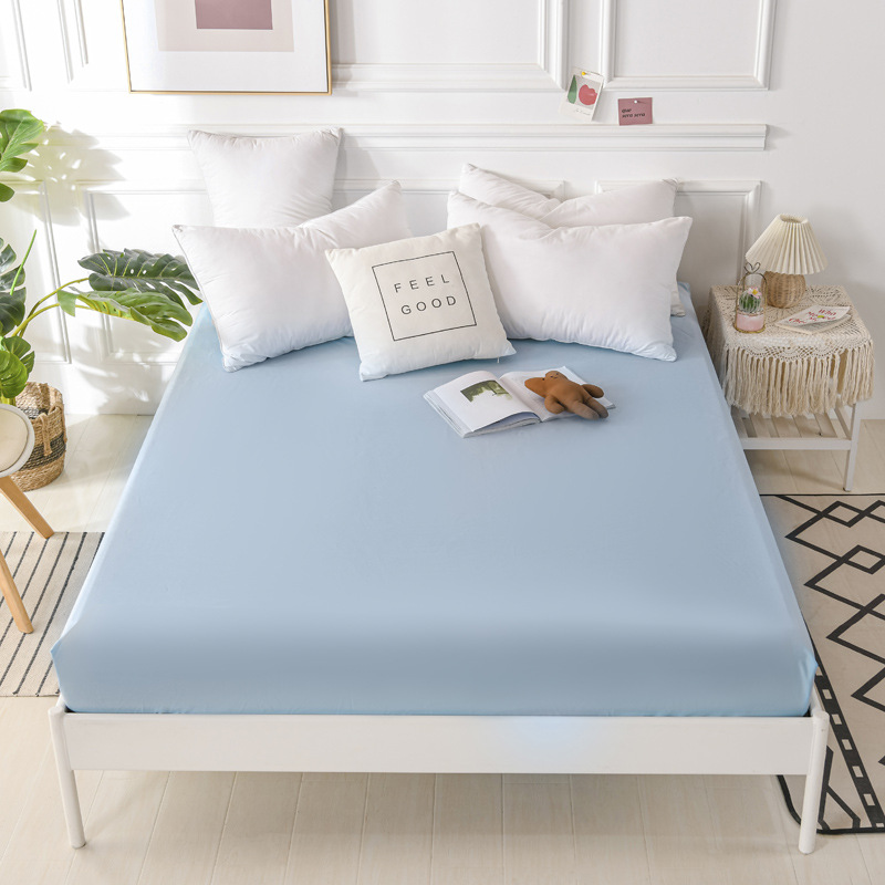 JM005 Mattress Protector Waterproof Mattress Cover Twin Size Bed Protector Washable Soft Terry Cotton Surface for Kids Pets Adults 25cm Fitted Sheet Deep Pocket