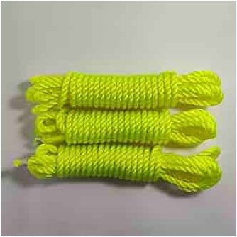 Yellow Nylon Plastic PVC Cloth Hanging Rope for Both Indoor and Outdoor Purposes (90 Meters)