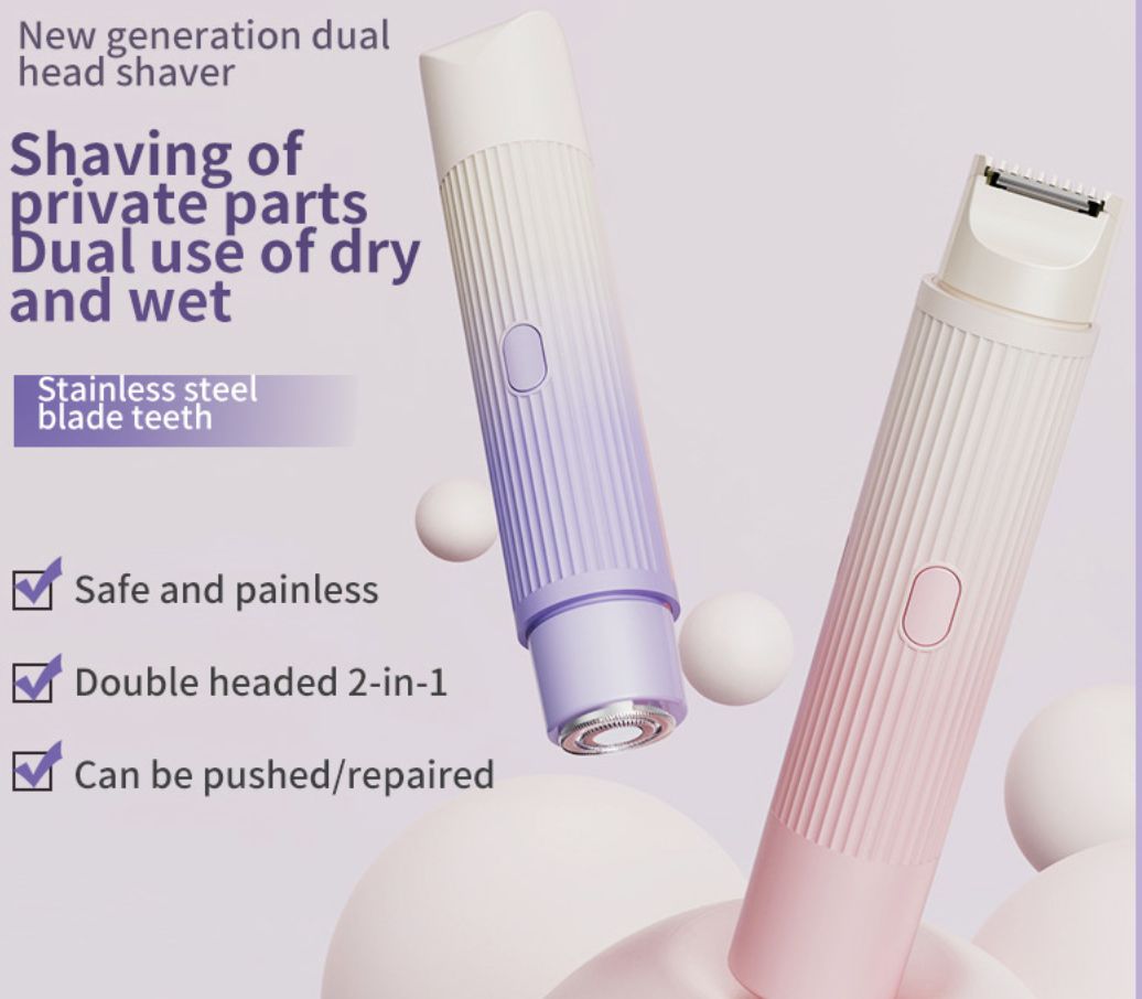 Electric Shaver for Women Razor Portable Gradient Electric Trimming Shaving Razor Male Female Shaving Knives Hair Removal Device Personal Care Appliances Shaver