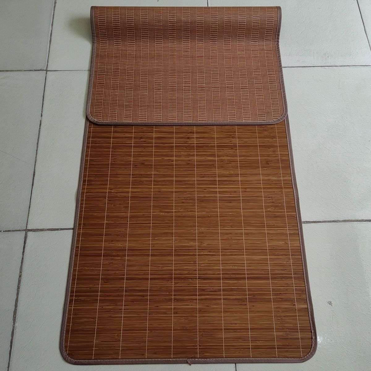 Experience Cool and Comfortable Nights with Our Traditional Bamboo Sleeping Mat - The Perfect Summer Bedding Solution!