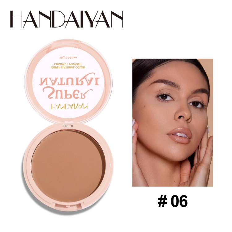 Powder female gentle and bright Powder Oil control waterproof lasting Moisture Concealer No card powder No makeup removal CRRSHOP women Waterproof, makeup setting, and not easy to fade ladies beauty care Makeup foundation presentcolor # 06