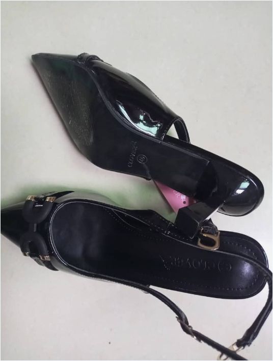 High Heels Shallow-toe Pointed Work Shoes For Office Lady Soft Leather Thin Heel- CLOVER sandals high heels shoes for women
