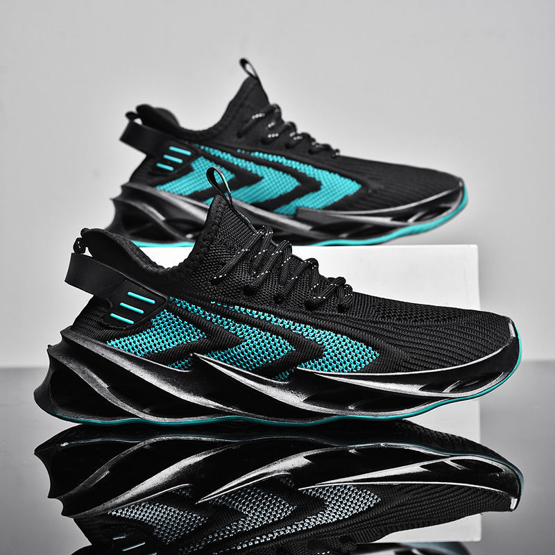 h18 Men's Spring New Lace Up Blade Fashion Shoes Comfortable and Breathable Casual Shoes