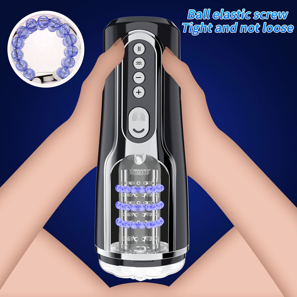 Male Masturbator Automatic Cup Telescopic Rotation Silicone Masturbation Sex To