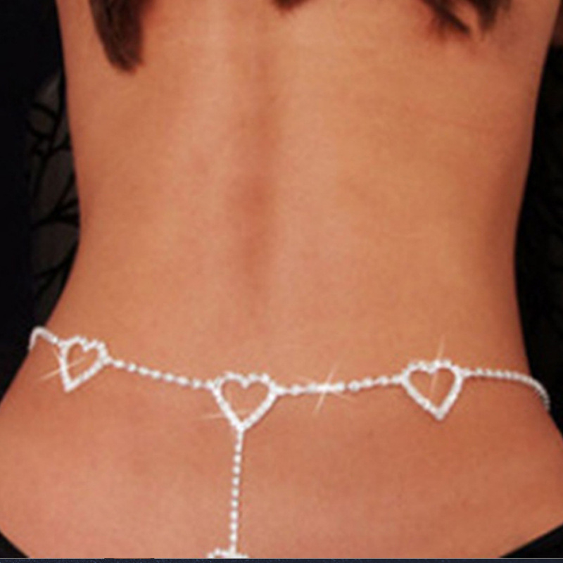 Sexy Adjustable Body Chain Jewelry Crystal Belly Chains Rhinestone Butterfly Waist Chain