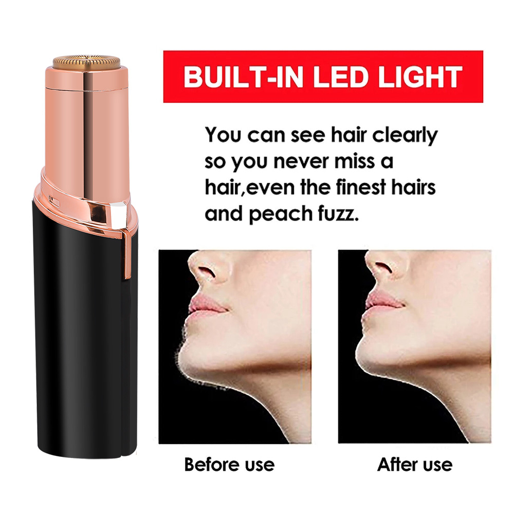 8891 Portable Eyebrow Epilator Electric Mini Eyebrow Trimmer Women Lipstick Shape Shaver Body Facial Lipstick Hair Remover