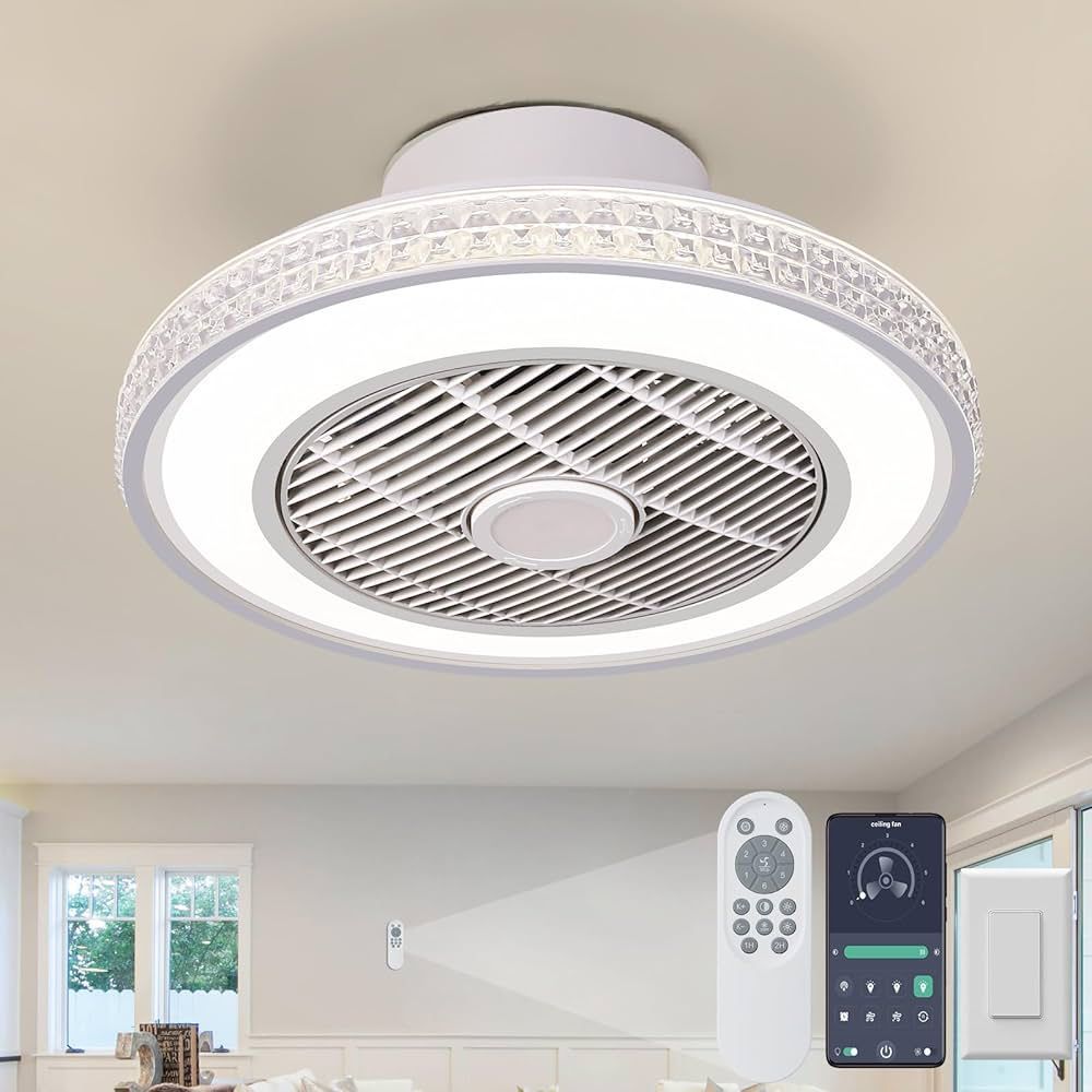 Luxury Crystal Fanlight With Remote Control 
