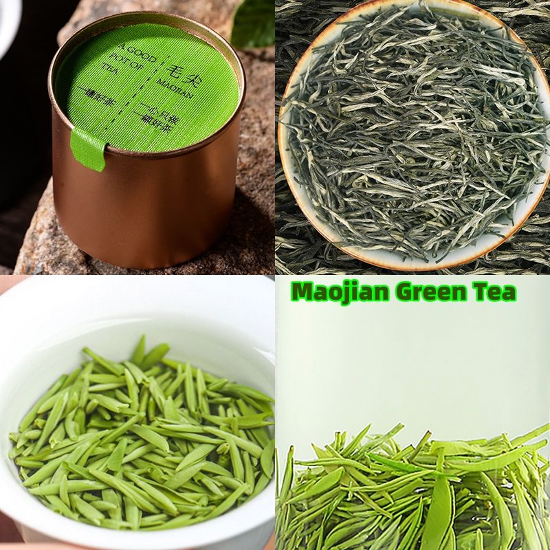 Chinese Tea ，green tea , Maojian Green Tea , Jasmine tea , Tie Guan Yin ,Maojian Green Tea CRRSHOP Small jar sealed, clean and hygienic, convenient to carryMaojian Green Tea 5g/can