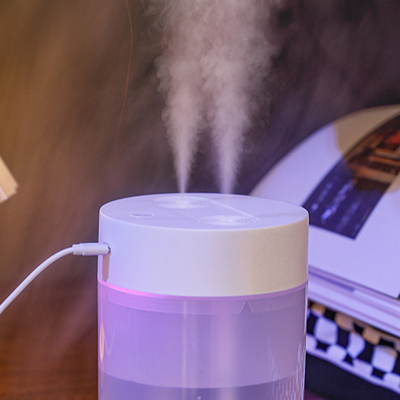 1.6L Air Humidifier Single Nozzle, USB Power Supply, Suitable for Study Room, Bedroom, Baby Room, Office, Car, With 7 Color LED, Air Humidifier, Can Be Used for Facial Moisturizing
