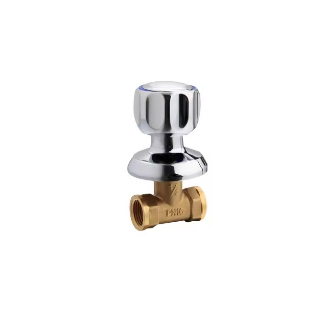 Standard Brass Chrome Stop Valve Shut-off Valve Size - Surface Treatment Brass Body With Sand Blasting