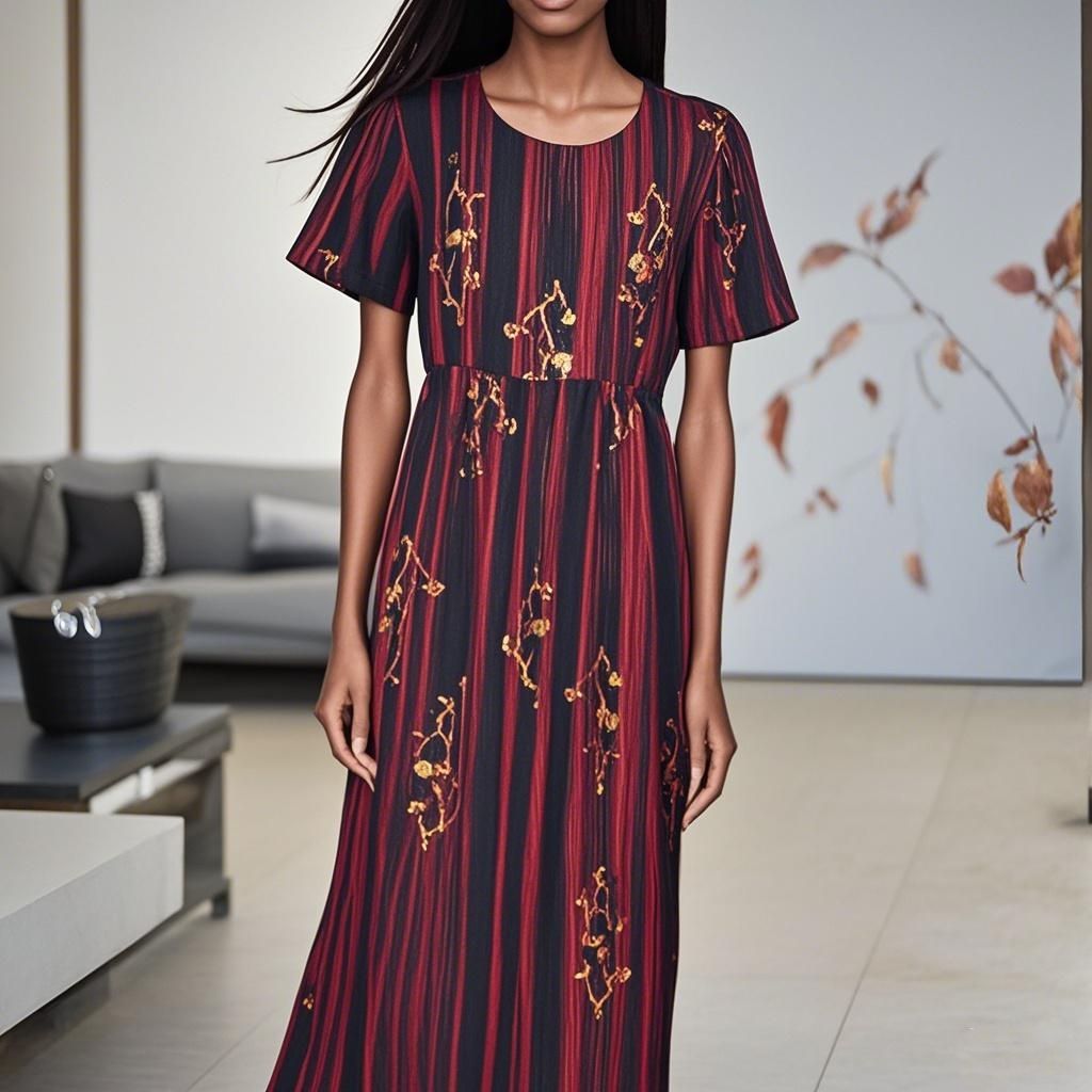92% Silk Women Dress- Custom Digital Printing Women Dress

