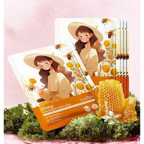 SADOER Fruits & Flowers, Rose, Aloe Vera, Blueberry ,Strawberry ,Honey, Peach ,Avocado ,Coconut, Moisturizing Nourishing Whitening Beauty Moisturizing Skin Care Mask