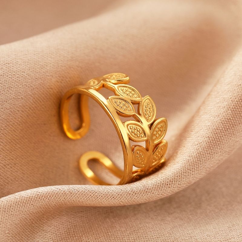 Stainless steel, geometric opening ring, popular, wide face ring，Earring CRRSHOP free shipping