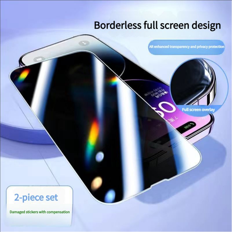 Applicable to Apple 15 tempered film iPhone13/14/11 anti-peep film 12promax/xr mobile phone film 678
plus