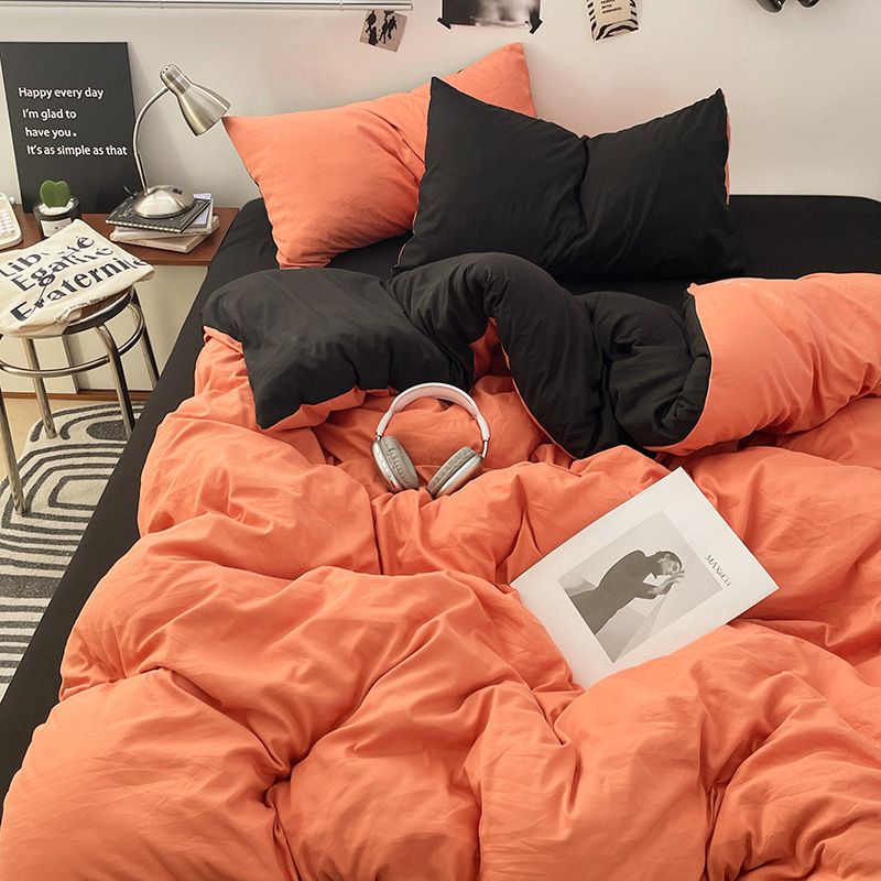 Bedding, bed sheets, duvet covers, pillows 4pcs set,3pcs set,bed set,Soft,comfortable,breathable Washed cotton