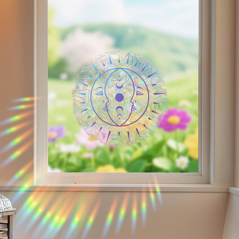 Amazon New Plant, Flower, Animal and Sunlight Catcher Static Glass Sticker - Bird - proof Glass Sticker