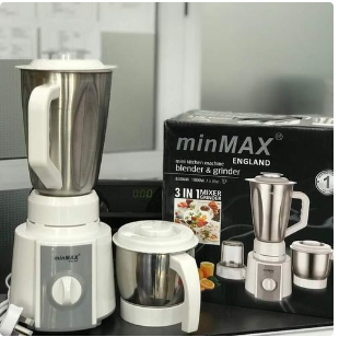 MinMax High-Performance Heavy Duty Commercial Blender - Waterproof- 1.5L White/Silver