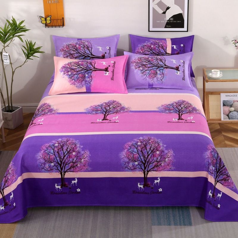 Polyester bed sheets pillowcase 48*74cm pillowslip 120*230cm ,160*230cm,200*230cm sheet free shipping
