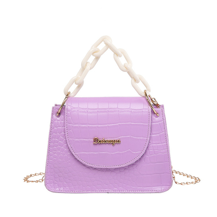 2021 new simple female bag chain handbag shoulder messenger bag casual chain small square bag