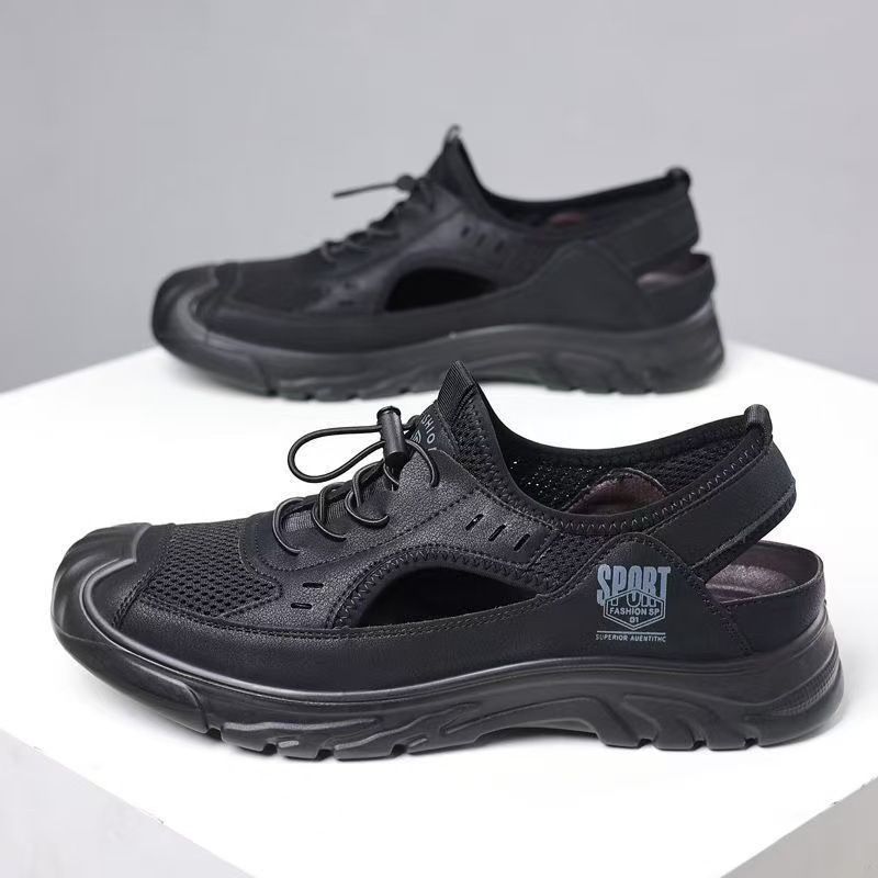 Mesh sandals for men 2025 cross-border Spring new men's daily sports hollowed-out shoes Versatile and breathable clogs
