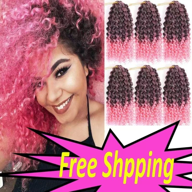 Wig marlybob crochet hair kinky curly 8in afro braids extensions