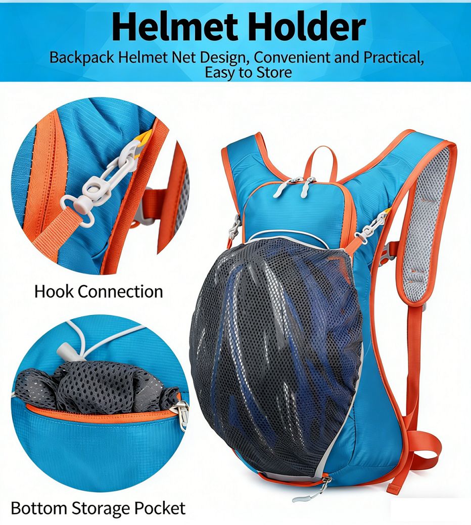 12L Lightweight Hydration Backpack, Breathable Outdoor Cycling Hiking Daypack, Portable Running Marathon Hydration Vest for Biking, Trekking and Travel