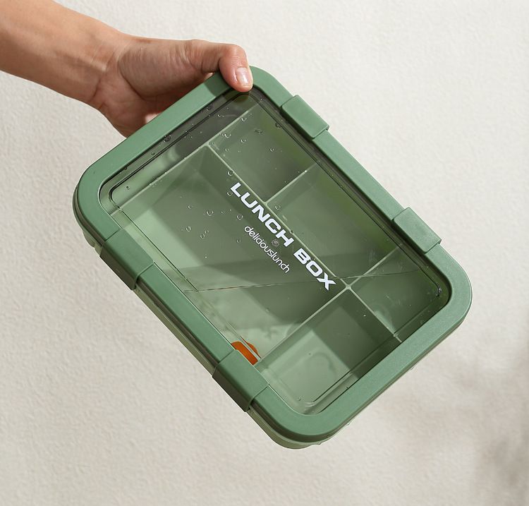 Lunch Box with Compartment Office Worker Light Portable Child Separate Meal Box Kitchen Dining Storage Travel To-Go Food Containers