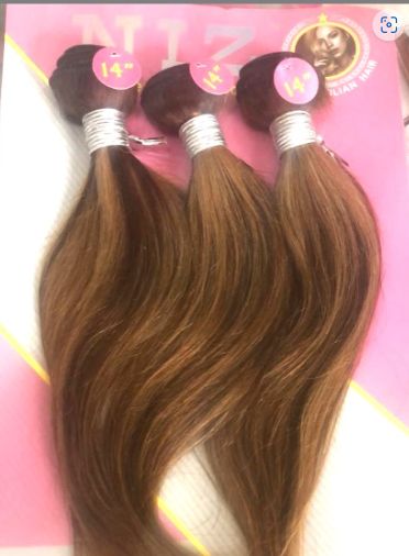 Brazilian Straight Hair Bundle- Luxury Bone Straight Heat Resistant Synthetic Hair Bundles Hair Extension