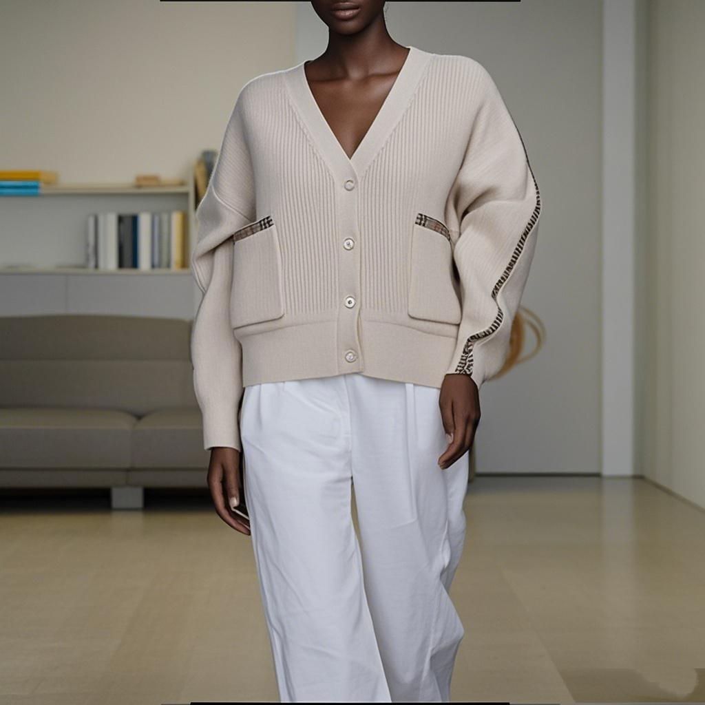 Wool knit Sweater Round Neck Women's Sweater