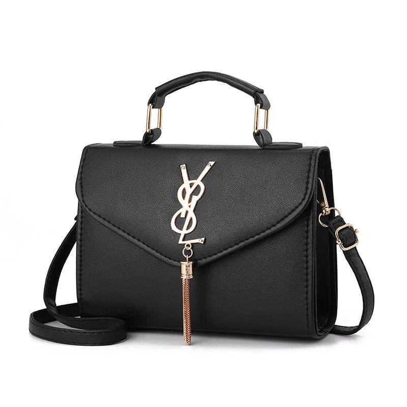 Square Shape Handbag With Tassel For Women