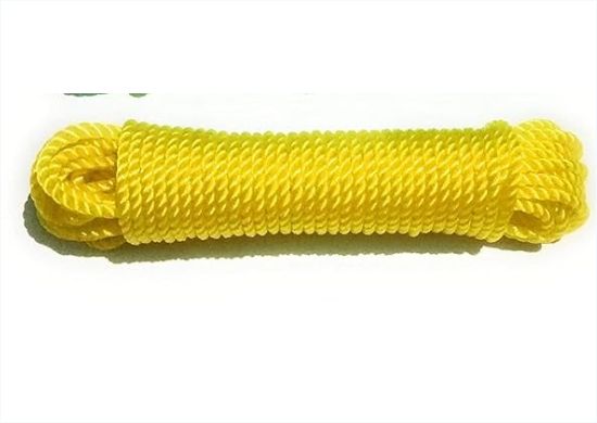 Yellow Nylon Plastic PVC Cloth Hanging Rope for Both Indoor and Outdoor Purposes (90 Meters)