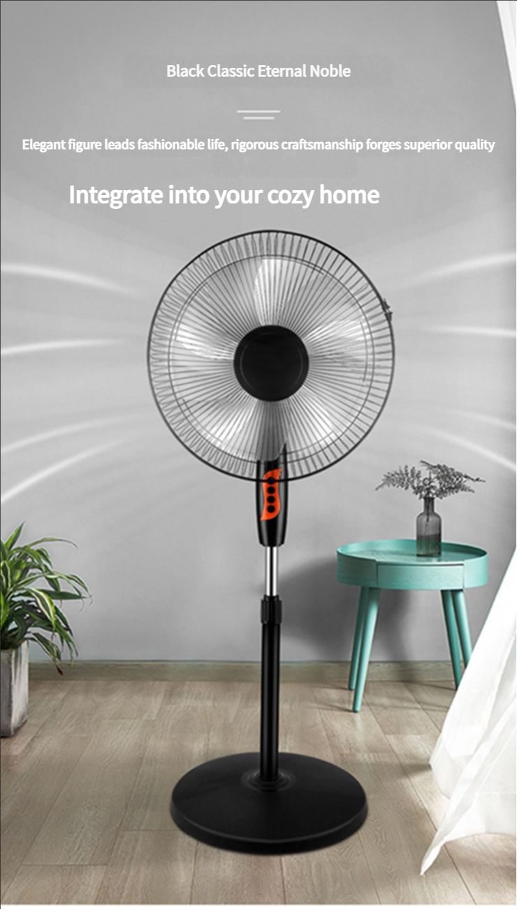 Electric fan, high wind power, household floor fan, office remote control, timed electric fan, three-dimensional dormitory circulating fan