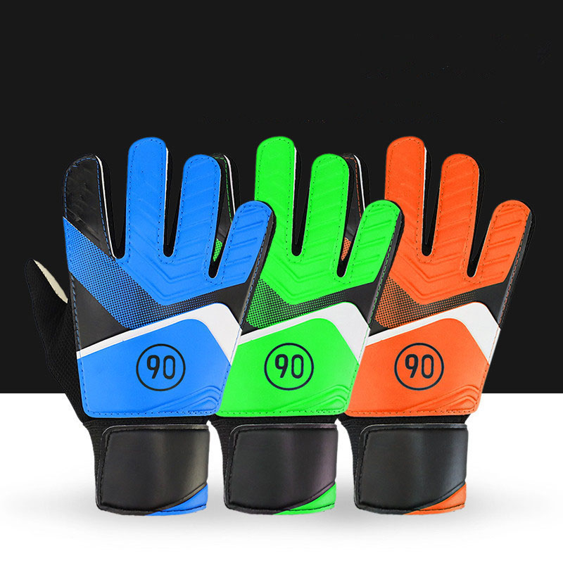 1 Pair Professional Adjustable Soccer Gloves Kids Football Training Practise Goalkeeper Latex Glove Nonslip Sports Gear