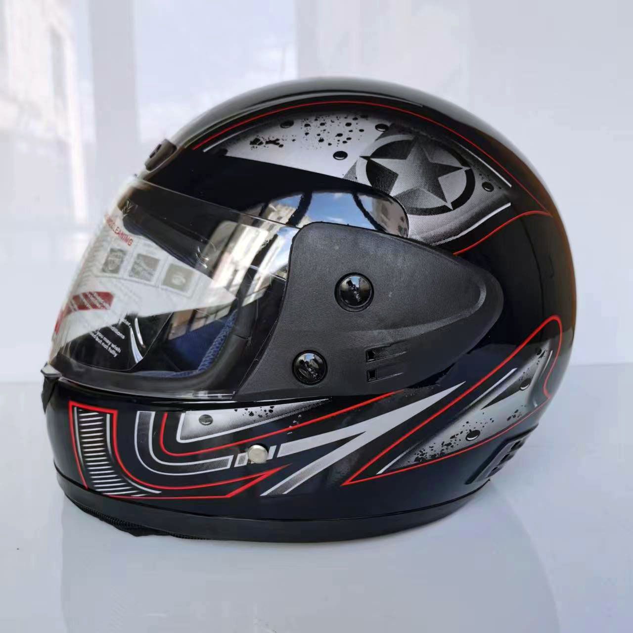 Motorcycle electric vehicle commuter helmet adult men and women motorcycle riding helmet full helmet
