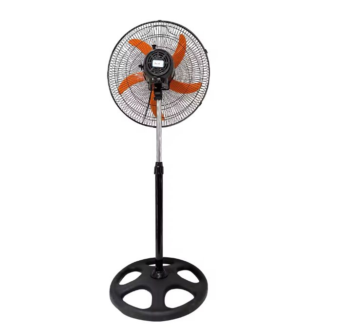 Itel New 18 inch 5 Blades electric standing fan 360 Degree Rotation 5 Hole Wheel Base Portable High Velocity Fan