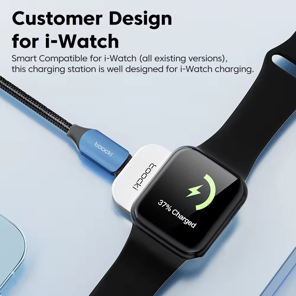 AUNONT 2024 Product Mini Portable Slim Smartwatch Wireless Magnetic Charger for Watches