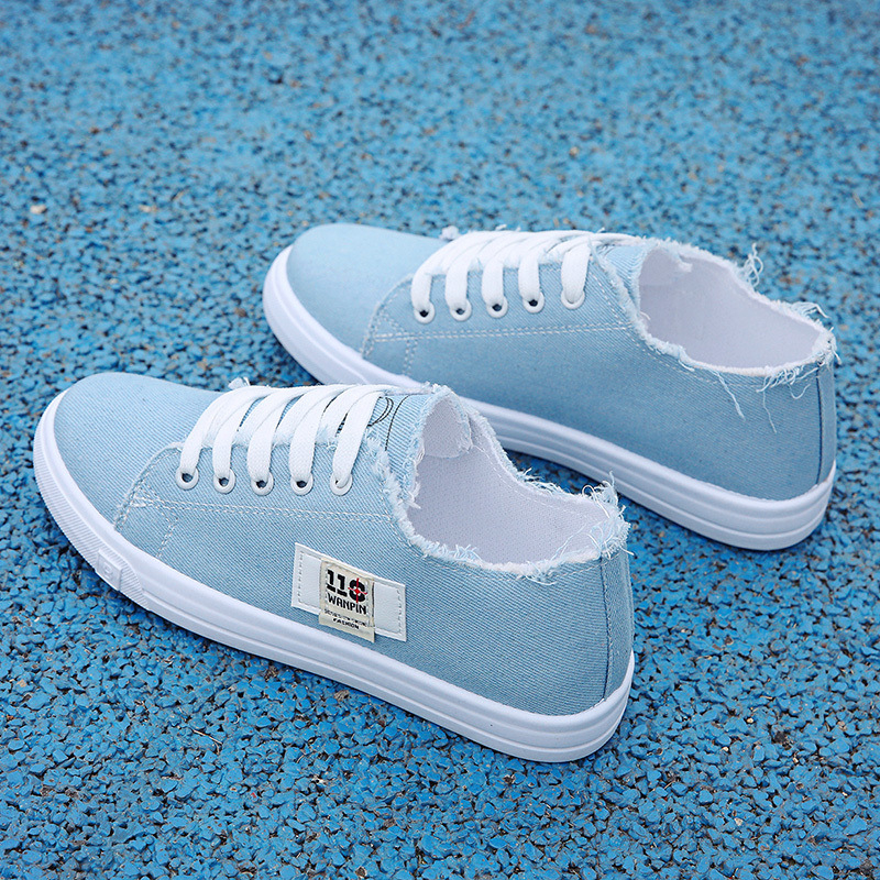 J353 Women's Summer Canvas Shoes Fashion Running Shoes Lightweight Breathable Low Cut Comfortable Shoes for Walking