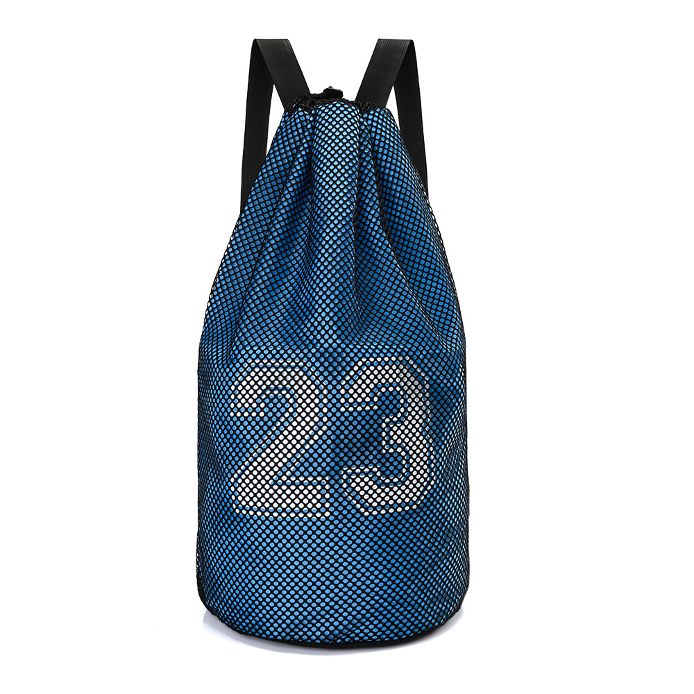 WX132 Drawstring Backpack Sports Gym Sackpack Large Size Mesh Pockets Water Resistant String Bag for Women Men Children