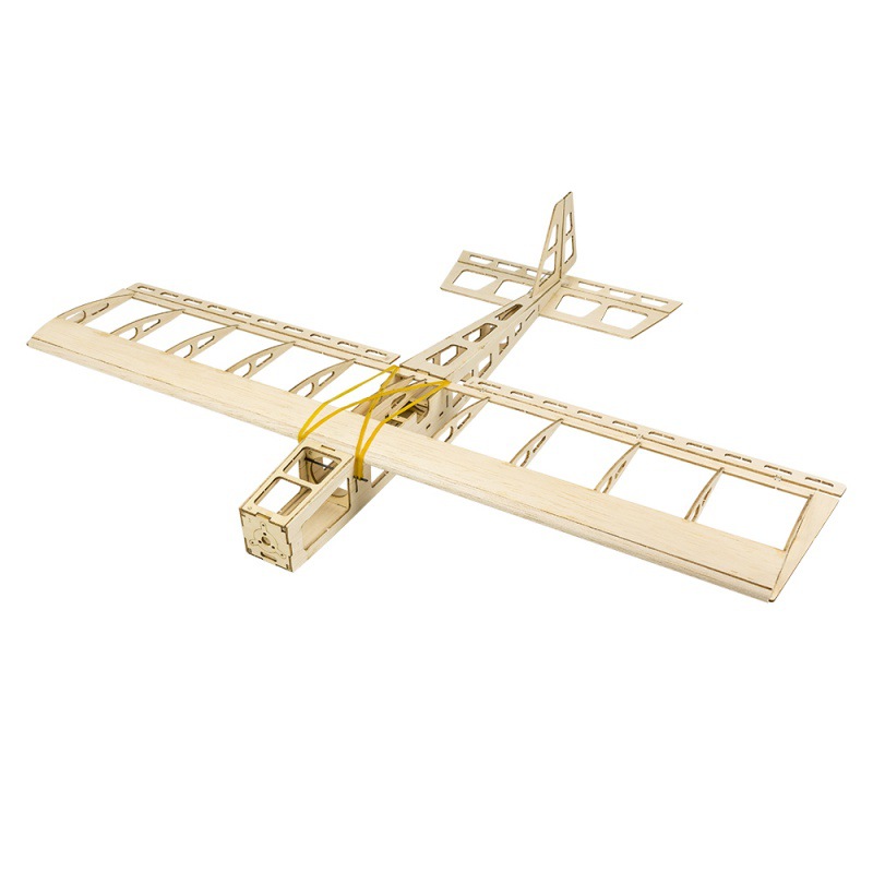 dwhobby electric remote control light wood small crusader fixed-wing aircraft model making like real aircraft model kit