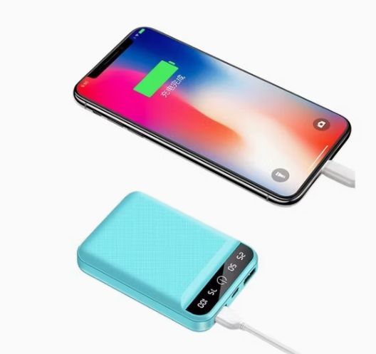 2 USB Android Power Bank charging, with 5000mAh, 6000mAh, and 10000mAh capacity

