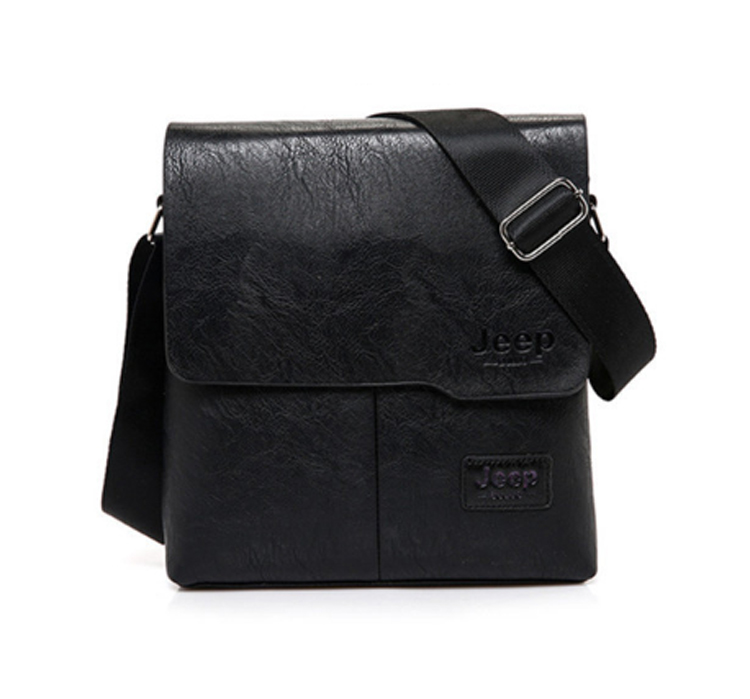 JEEP BULUO Man's Bag 2PC/Set Men Leather Messenger Shoulder Bags Business Crossbody Casual Bags Famous Brand Male Drop Shipping
