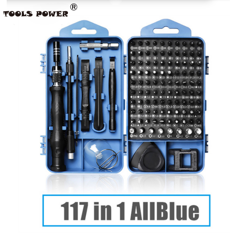 Tools power 117 in 1 Screwdriver Set of Screw Driver Bit Set Multi-function Precision Mobile Phone Repair Hand Tool Torx Hex