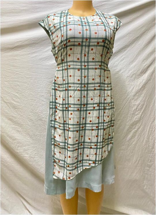 Women Casual Round Neckline Sleeveless Dress
